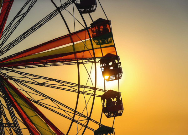 Glasbild FERRIS WHEEL