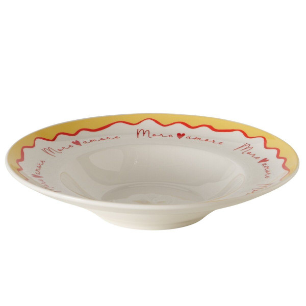 Pastateller MORE in mehrfarbig aus Porzellan