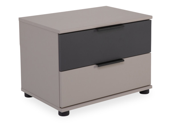 Nachtkonsole WALEKA in graphit aus Dekor