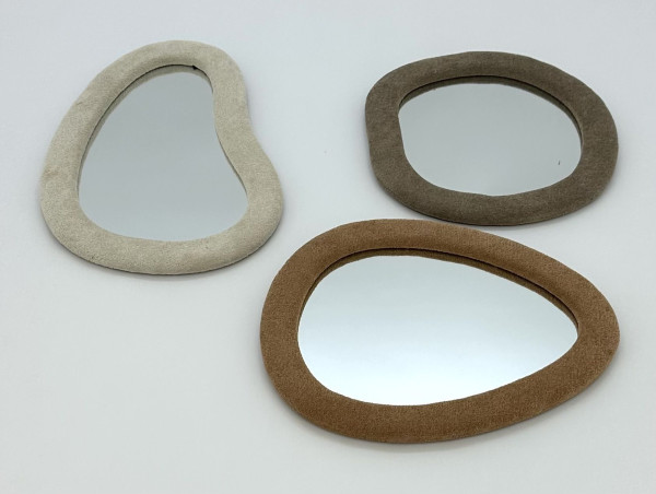 Spiegel KARLA in mehrfarbig aus Materialmix