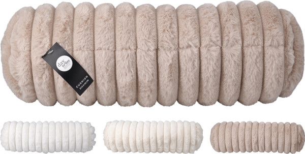 Kissenrolle FLUFFY in mehrfarbig aus Polyester