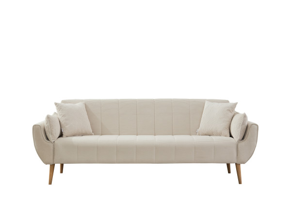 Sofa 3-Sitzer LEMIAS in anthrazit aus Stoff