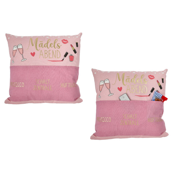 Kissen MÄDELSABEND rosa