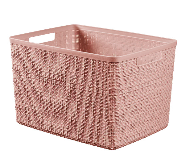 Korb JUTE rosa