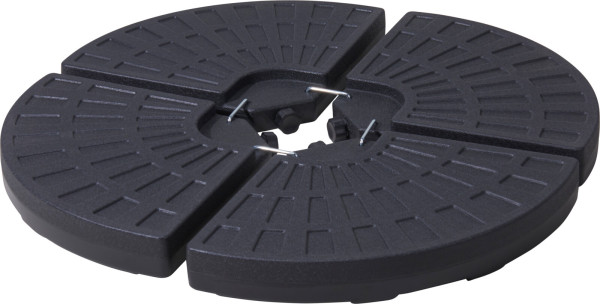 Schirmständer YORK in schwarz aus Kunststoff