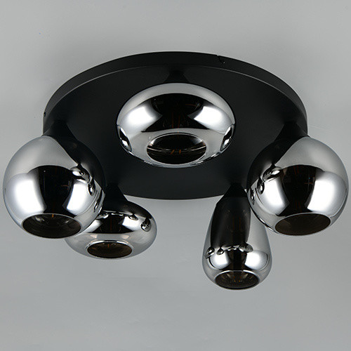 Deckenleuchte LUMINA in schwarz aus Materialmix
