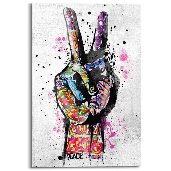 Bild PEACE in mehrfarbig