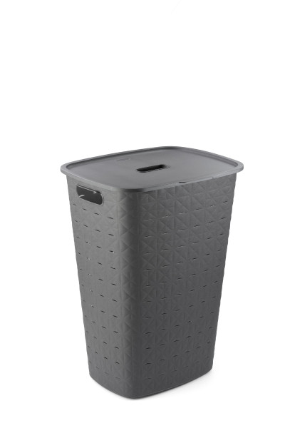 Wäschesammler SOFTEX in grau aus Daune