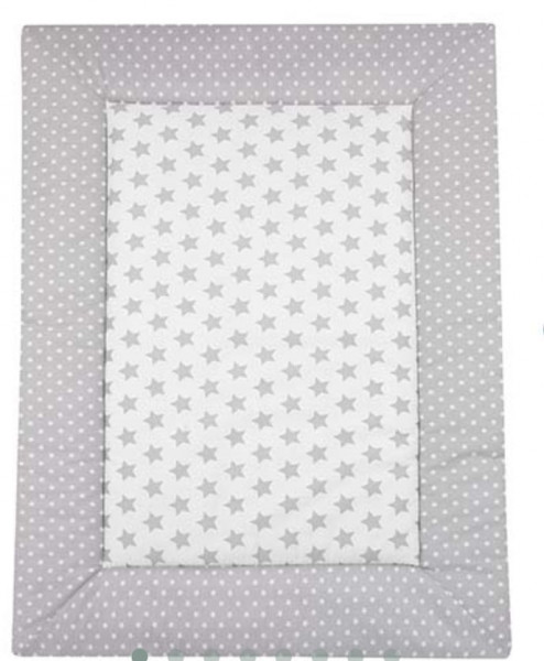 Krabbeldecke STARS -silber-