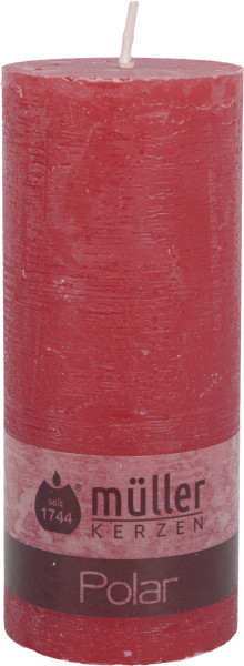 Stumpenkerze POLAR rot