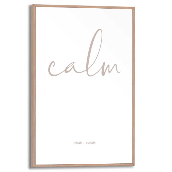 Bild CALM in mehrfarbig aus Materialmix