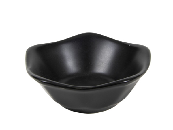 Dipschale BLACKY in schwarz aus Steinzeug