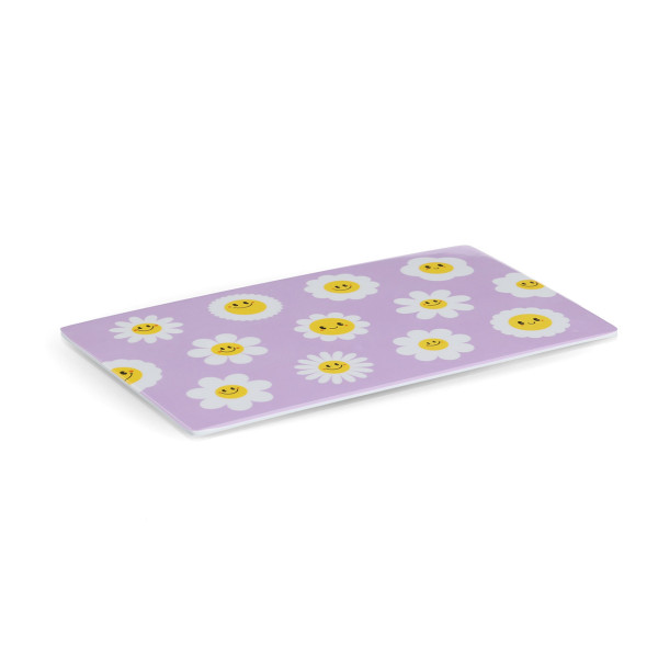 Frühstücksbrettchen FLOWERS in Flieder aus Melamin