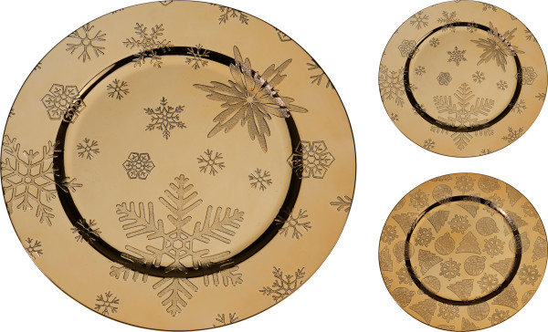 Platzteller HOLLY gold