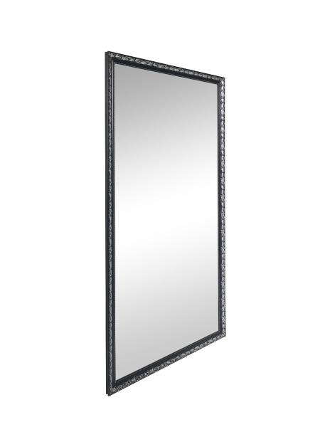 Spiegel LENNOX in schwarz/silber aus Holz