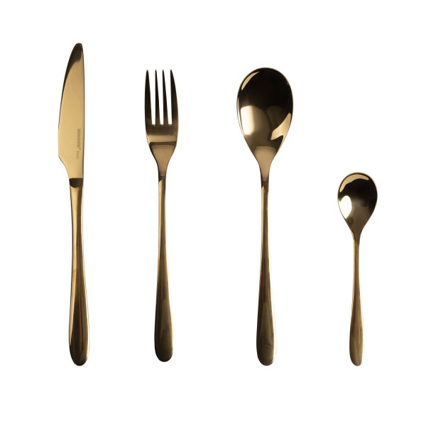 Besteck-Set PRAGA kupfer in kupferfarben aus Edelstahl