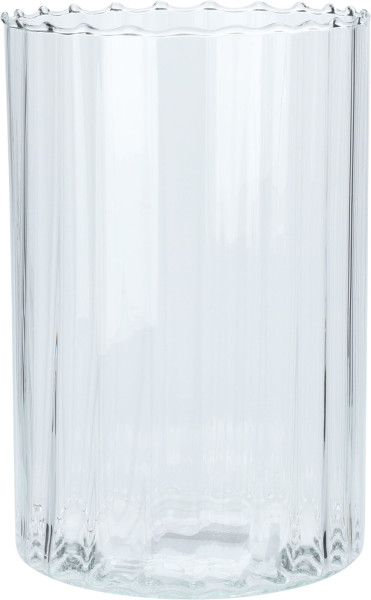 Vase CLINDER LARGE in transparent aus Glas