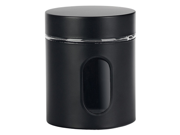 Vorratsdose BLACKY in schwarz aus Metall