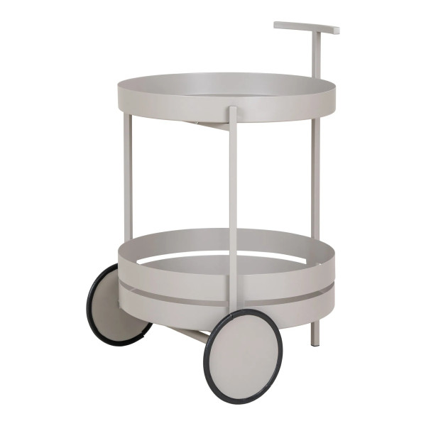 Barwagen DROP BEJA in grau aus Metall
