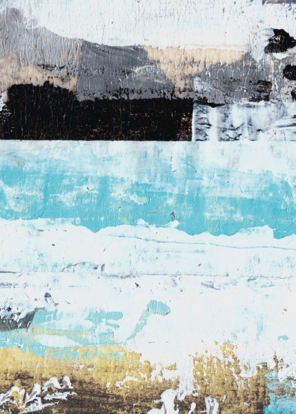 Glasbild ABSTARCT II in mehrfarbig aus Acryl