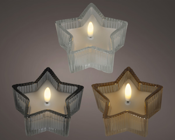 Kerze LED STAR