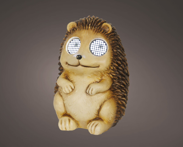 Dekofigur SOLAR IGEL in mehrfarbig aus Polyresin