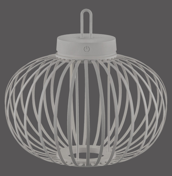 Pendelleuchte AKUBA LED in beige aus Bambus