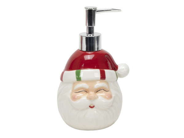 Seifenspender WEIHNACHTSMANN in mehrfarbig aus Keramik