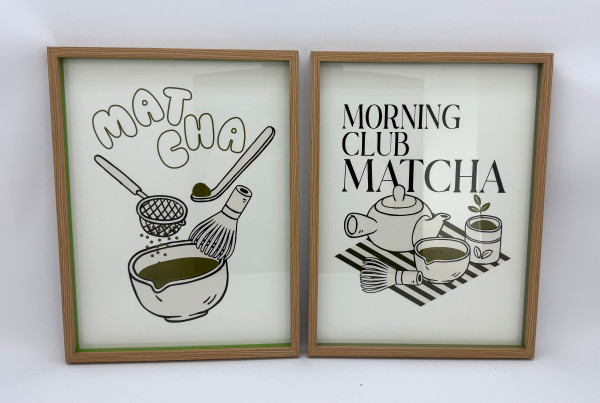 Bild MATCHA in mehrfarbig aus Materialmix