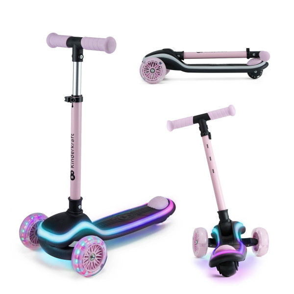 Scooter KINDERKRAFT RAKET in pink aus Materialmix