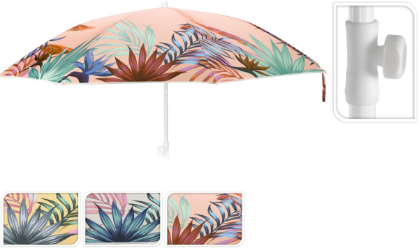 Sonnenschirm SUMMER in mehrfarbig aus Polyester