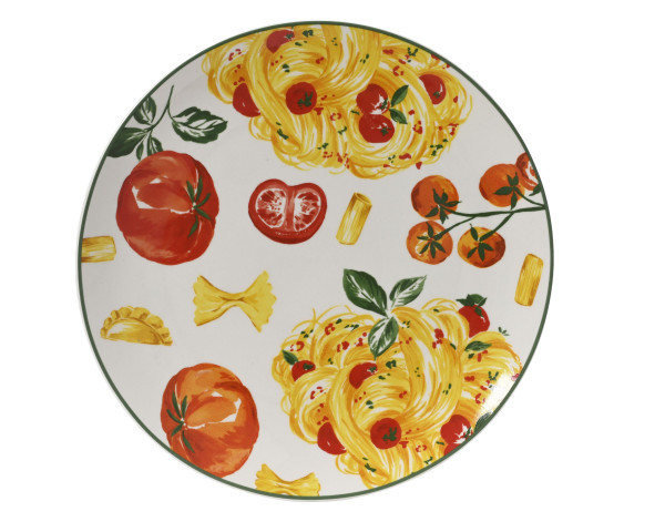 Pizzateller MILANO in mehrfarbig aus Porzellan