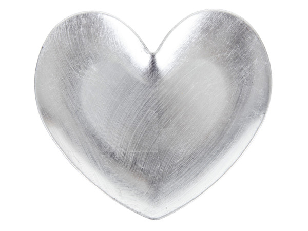 Tablett HEART silber