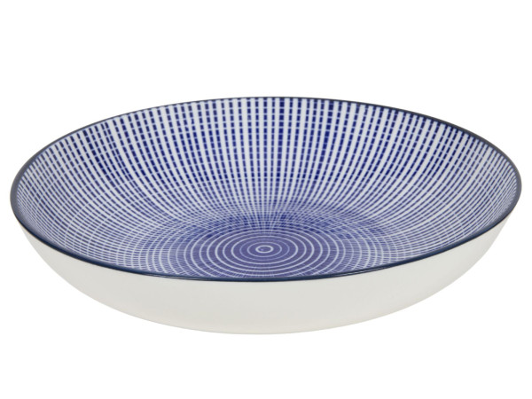 Suppenteller MALIA blau in blau aus Keramik