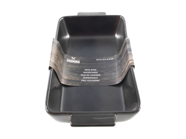 Auflaufform BLACK in schwarz aus Porzellan