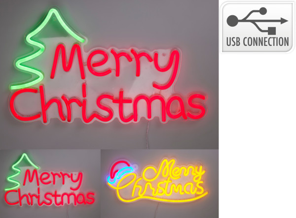 Dekoobjekt NEON X-MAS