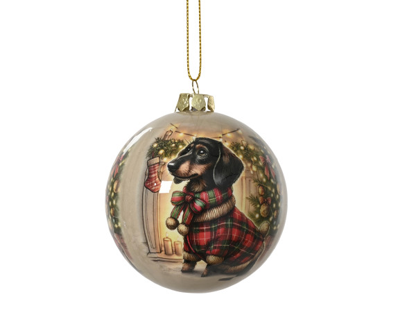Weihnachtskugel DACHSHUND
