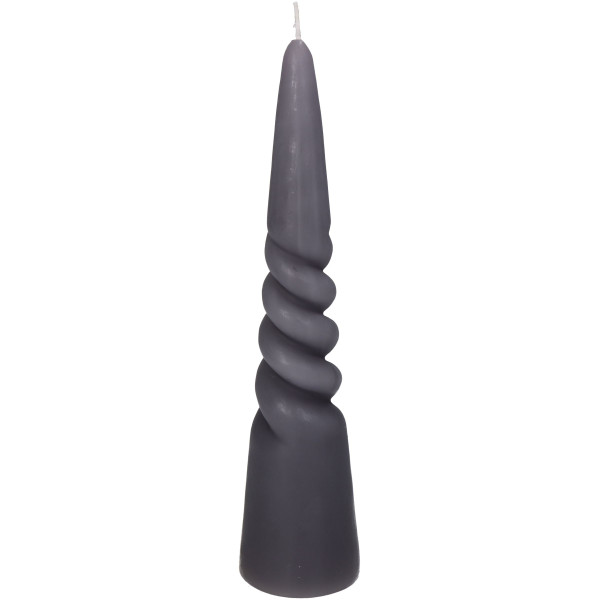 Kerze TWISTED CONE lila in lila aus Wachs