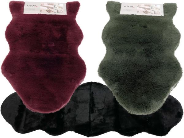 Kunstfell KUSCHEL in mehrfarbig aus Polyester