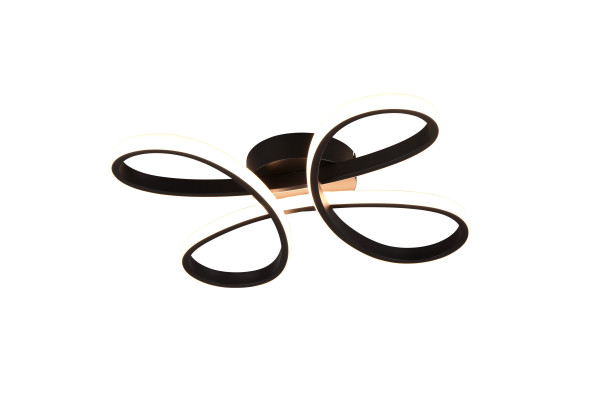 Deckenleuchte FLY LED in schwarz aus Metall