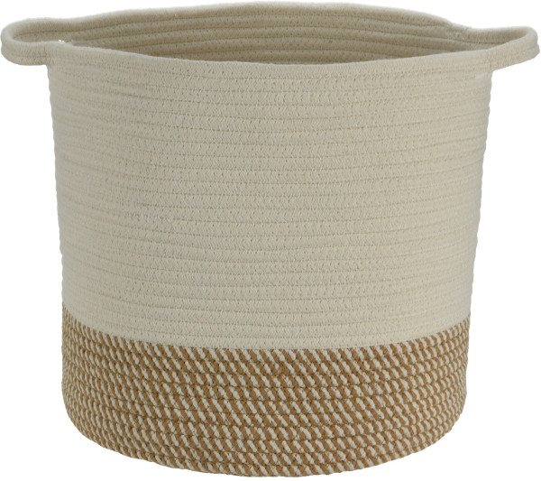 Korb LARS groß in mehrfarbig aus Materialmix