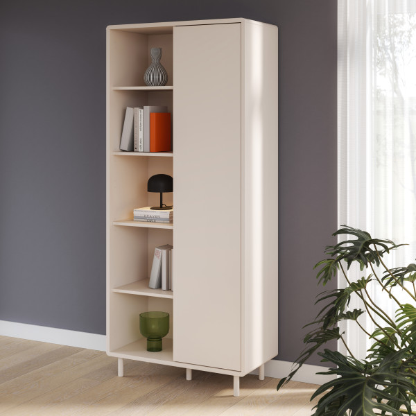 Vitrine PHILOMENA in sand aus Dekor