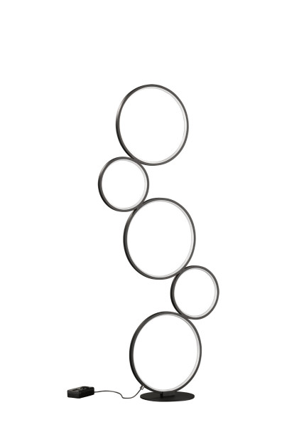 Stehleuchte RONDO in schwarz aus Metall