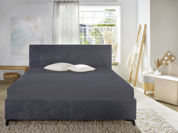 Spannbettlaken FAMILY anthra.