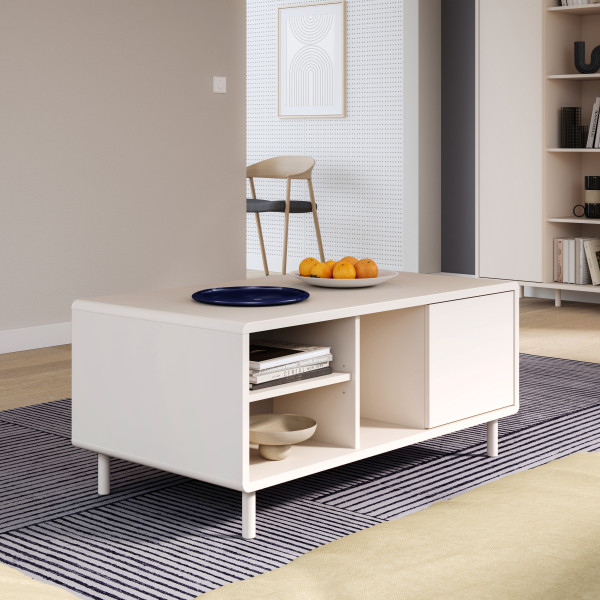 Couchtisch PHILOMENA in sand aus Dekor