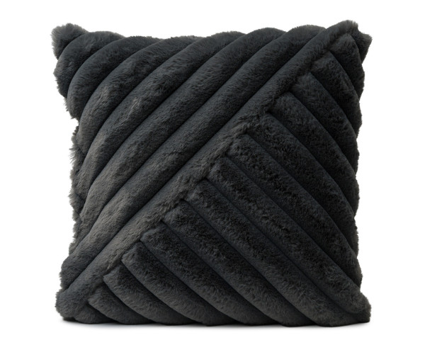 Kissen vito PATCHWORK 2 in anthrazit aus Polyester