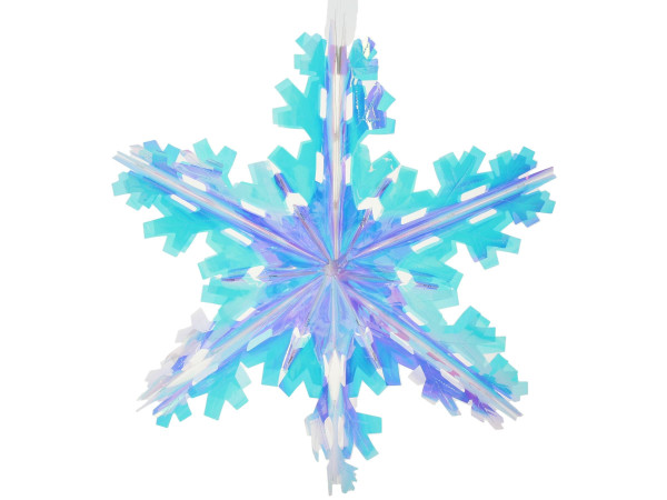 Dekohänger SNOWFLAKE in mehrfarbig aus Kunststoff