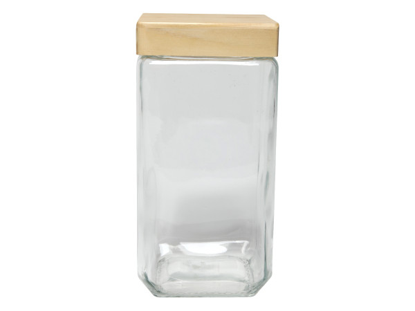 Vorratsglas SQUARE in transparent aus Glas