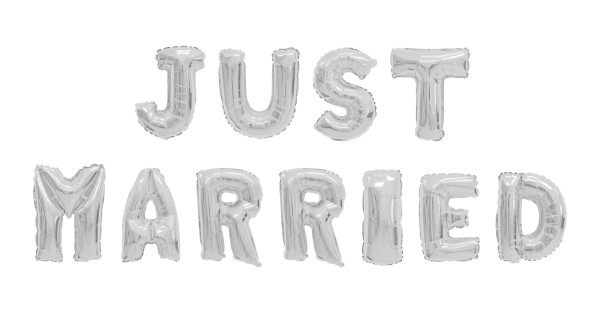 Folienballon JUST MARRIED