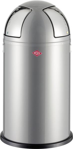 Abfalleimer PUSH TWO silber